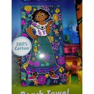 Disney Encanto Beach Towel Mirabel 100% Cotton 28x58 Kids
